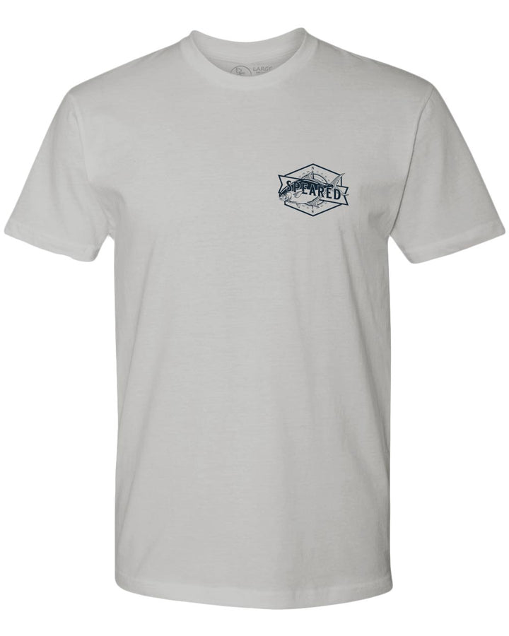 Speared Pompano T-Shirt - Silver - Front
