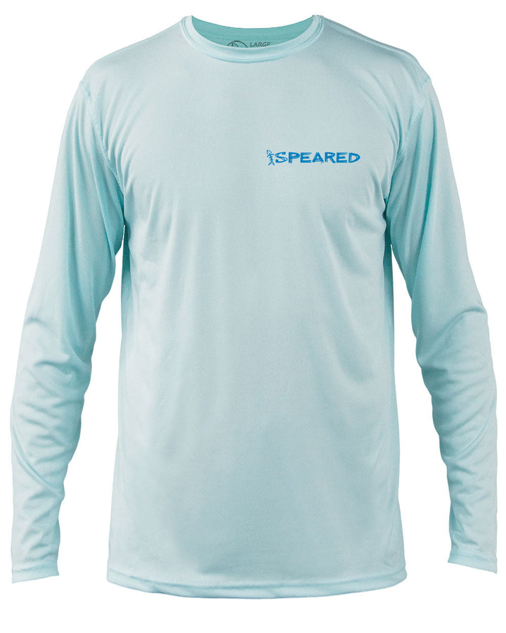 Speared Swamp Creature UV Shirt - Blue Front