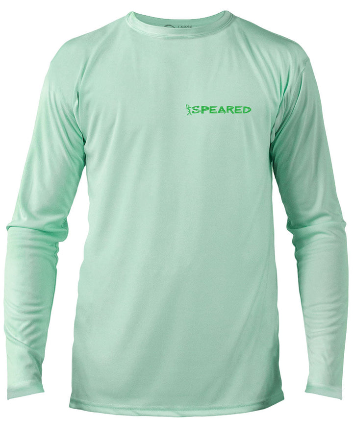Speared Swamp Creature UV Shirt - Seagreen Front