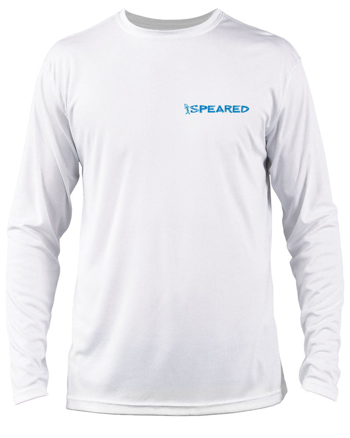 Speared Swamp Creature UV Shirt - White Front