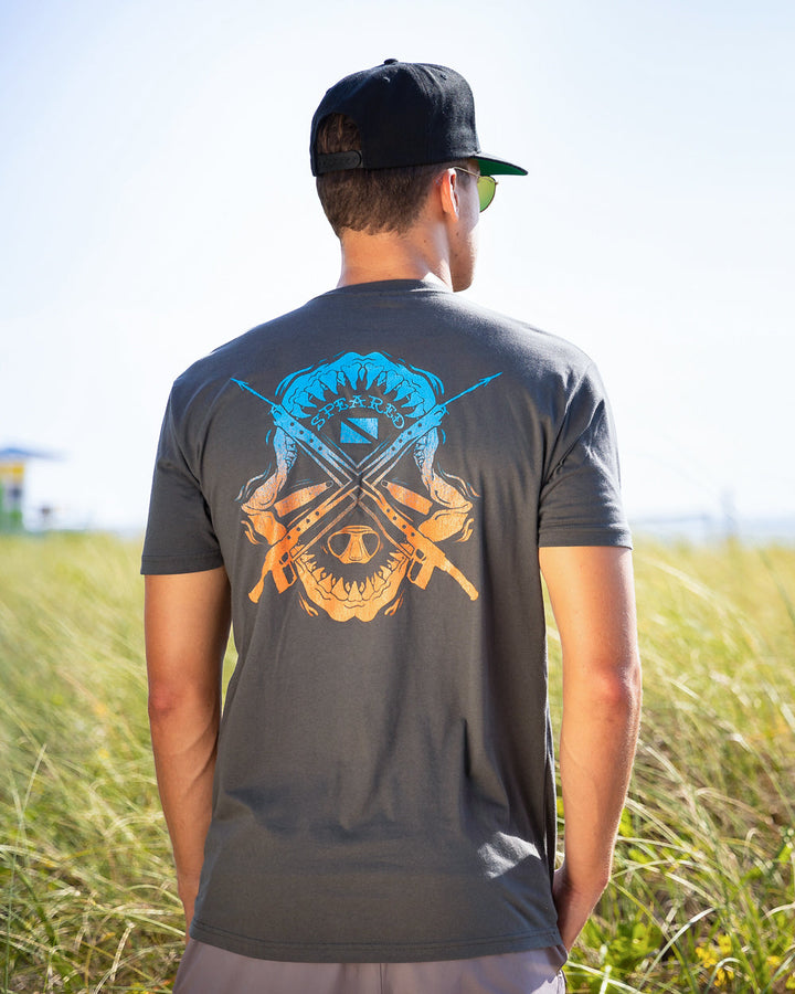 Spearfishing - Shark Jaws Shirt - Gray - Dock