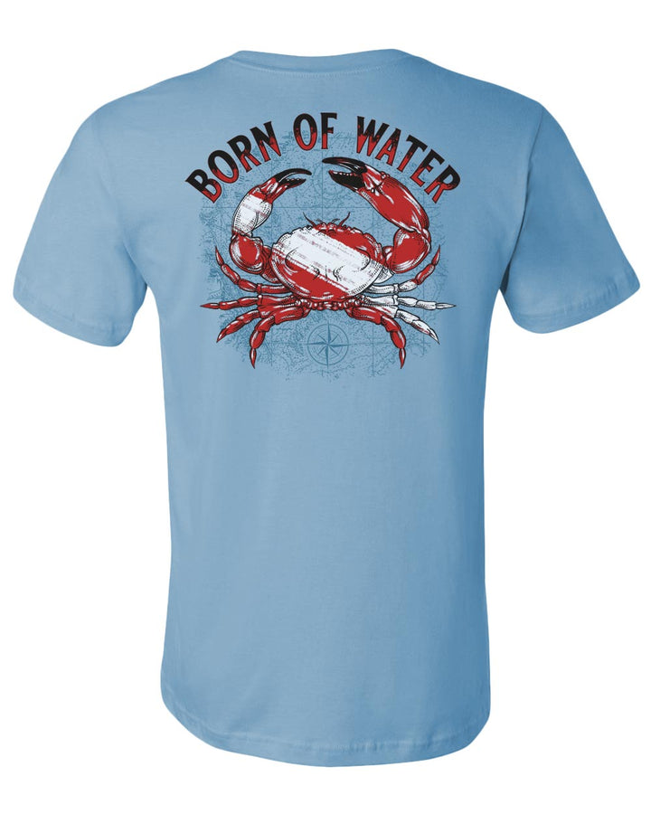 Born of Water Stone Crab Dive T-Shirt in Ocean Blue
