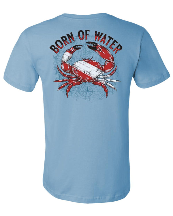 Stone Crab Dive T-Shirt - Ocean Blue - Back
