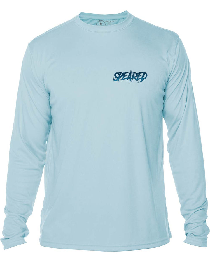 Zombie Grouper Spearfishing: UV UPF 50+ Protection Shirt:  Yellow - Front