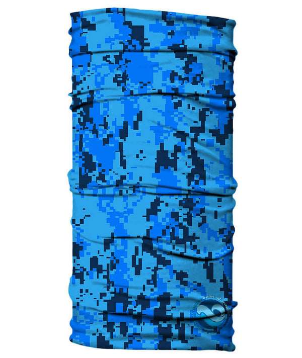 Neck Gaiter - Digital Camo Camouflage - Blue