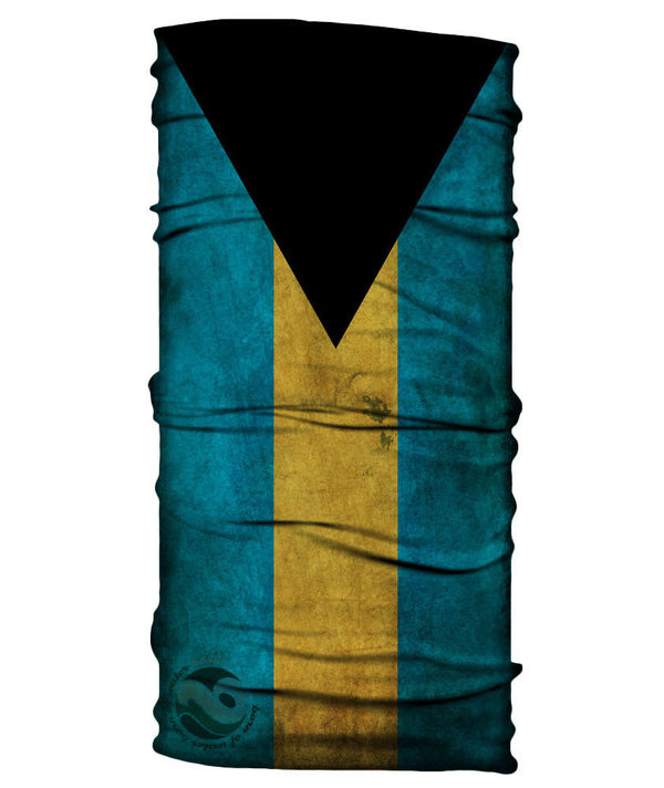 Neck Gaiter - Bahamas Flag - Grungy