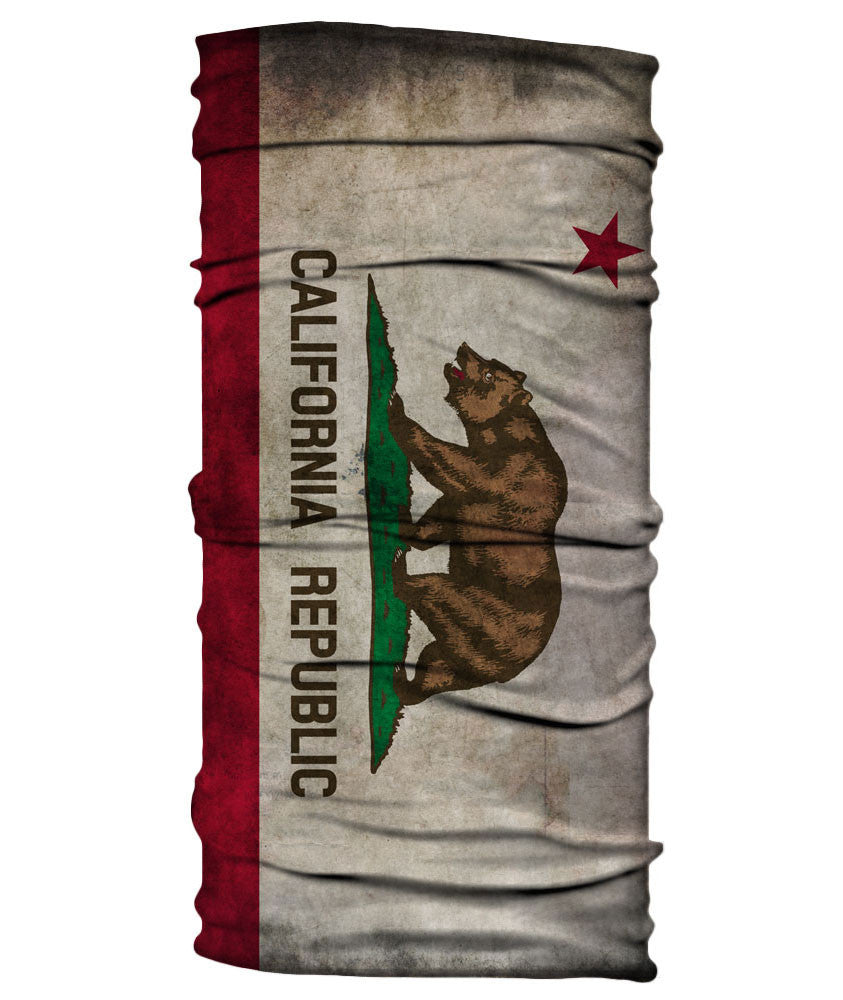 Neck Gaiter - California Flag - Grungy