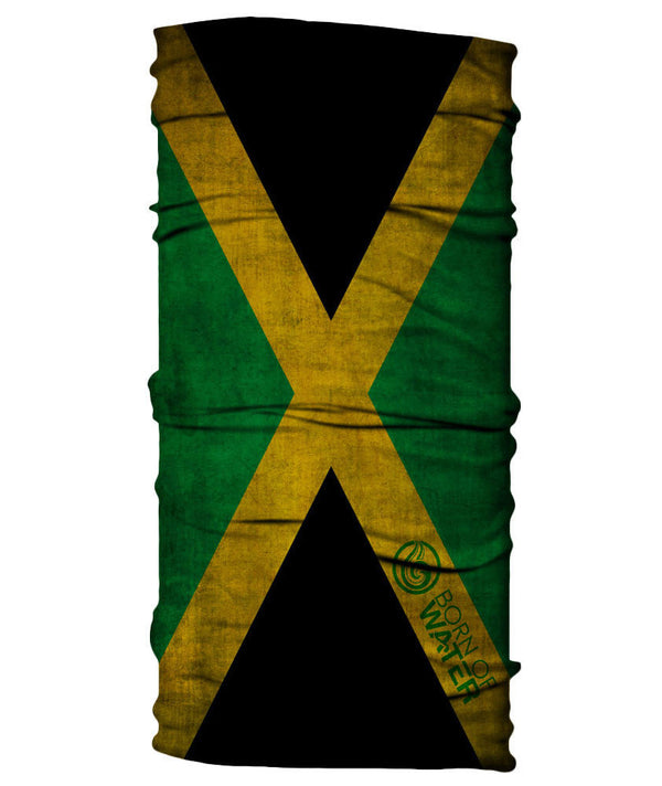 Neck Gaiter - Jamaican Flag - Grungy