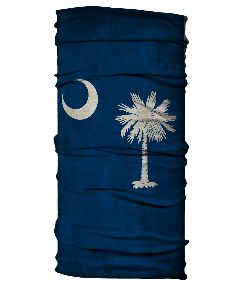 Neck Gaiter - South Carolina Flag - Grungy